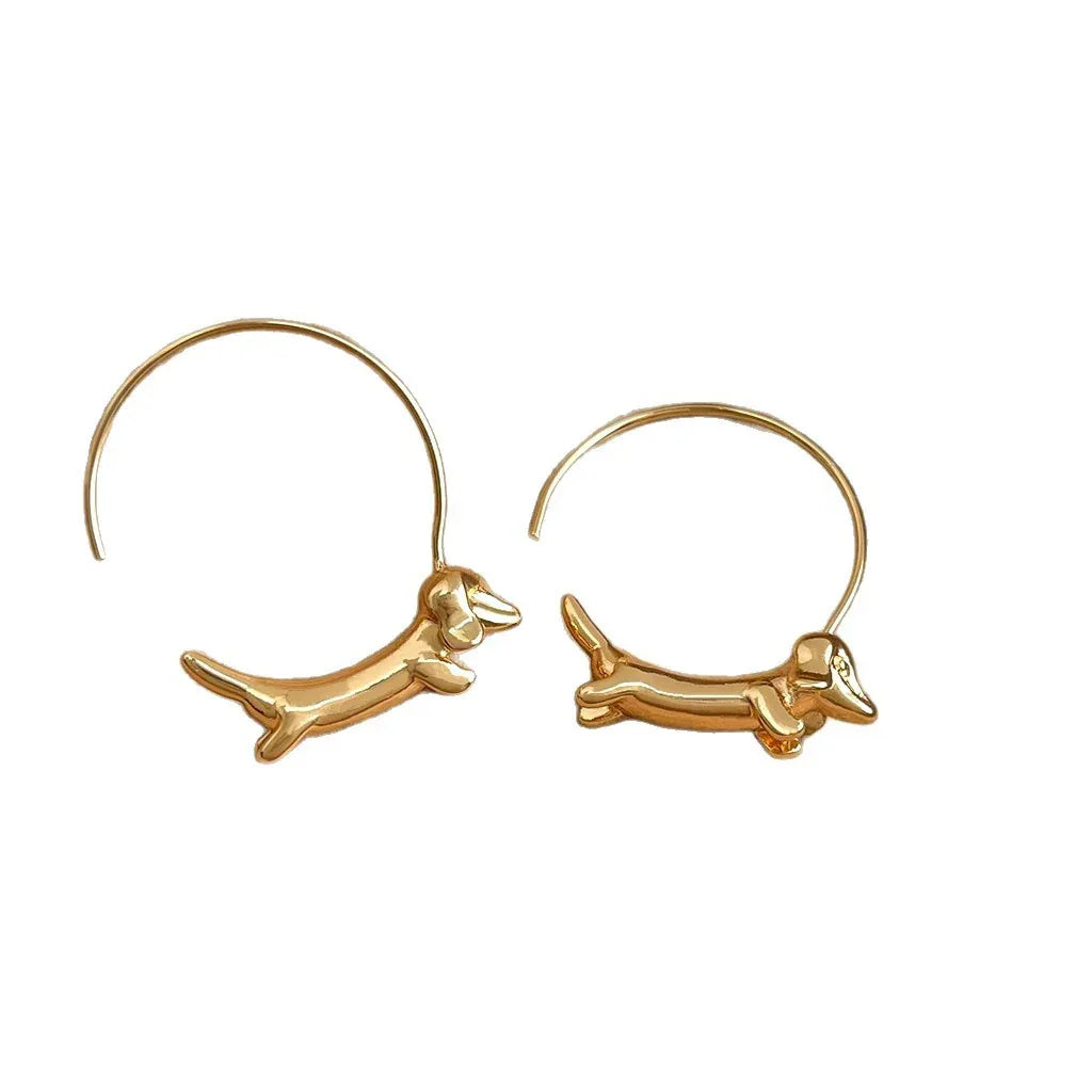 Copper Inlaid Zircon Retro Versatile Round Earrings For Women - AURIEVAA