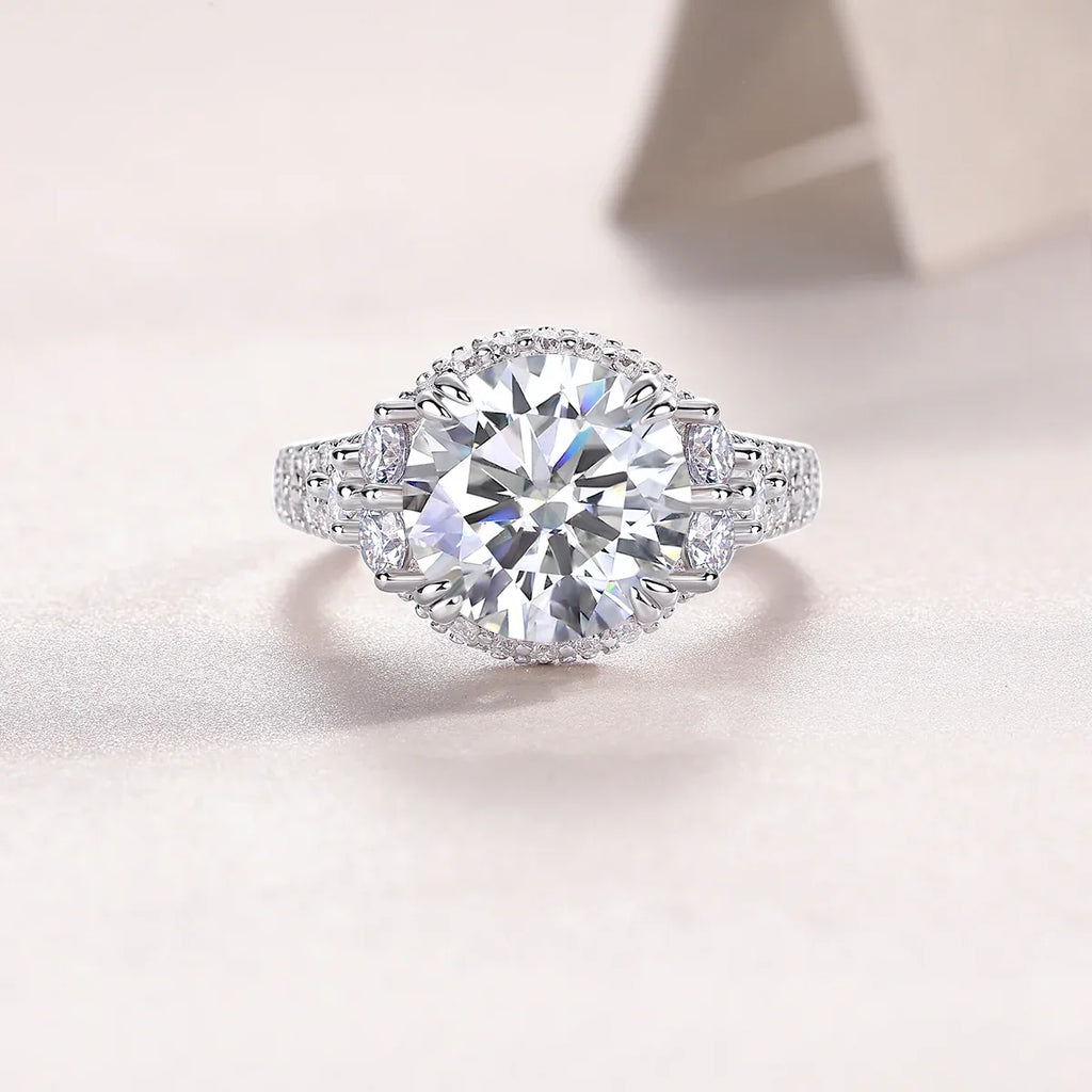 Dance With Youth - A Fashionable And Luxurious Jewelry Accessory Set With 5-carat Moissan Diamond S925 Sterling Silver And Platinum-plated Diamond - AURIEVAA