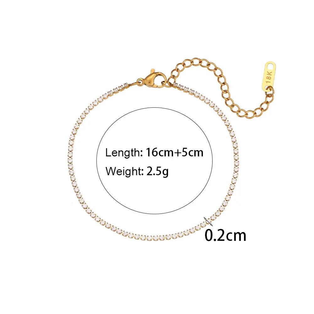 Stainless Steel Fashion Simple Bracelet Necklace Ornament - AURIEVAA