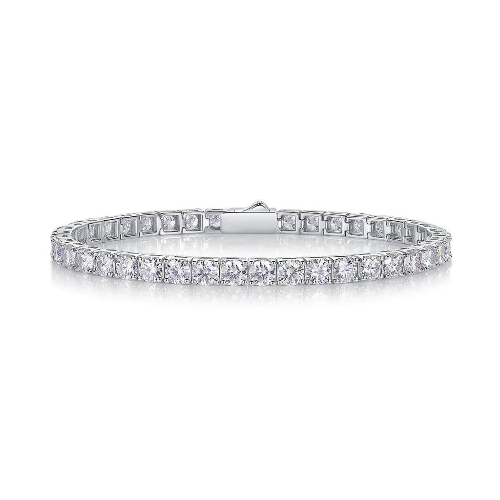 Gravitation Luxury Fashion Mossan Diamond S925 Silver Bracelet - AURIEVAA