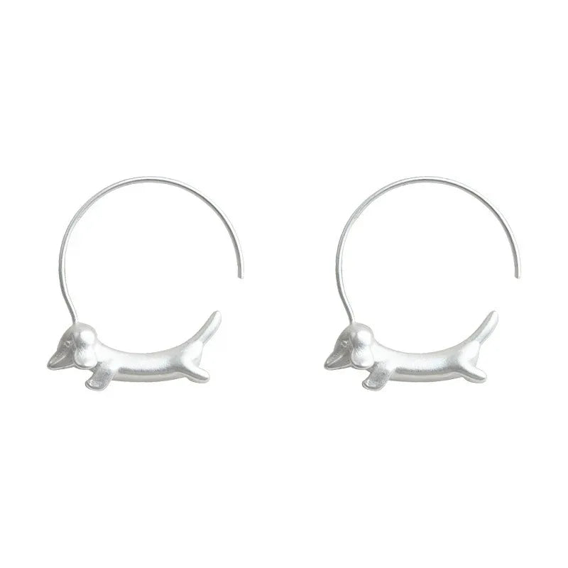 Copper Inlaid Zircon Retro Versatile Round Earrings For Women - AURIEVAA