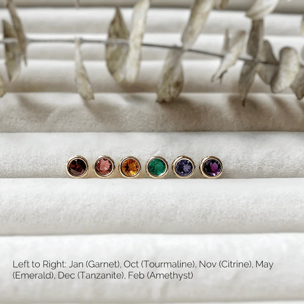 Birthstone Solitaire Necklace - AURIEVAA