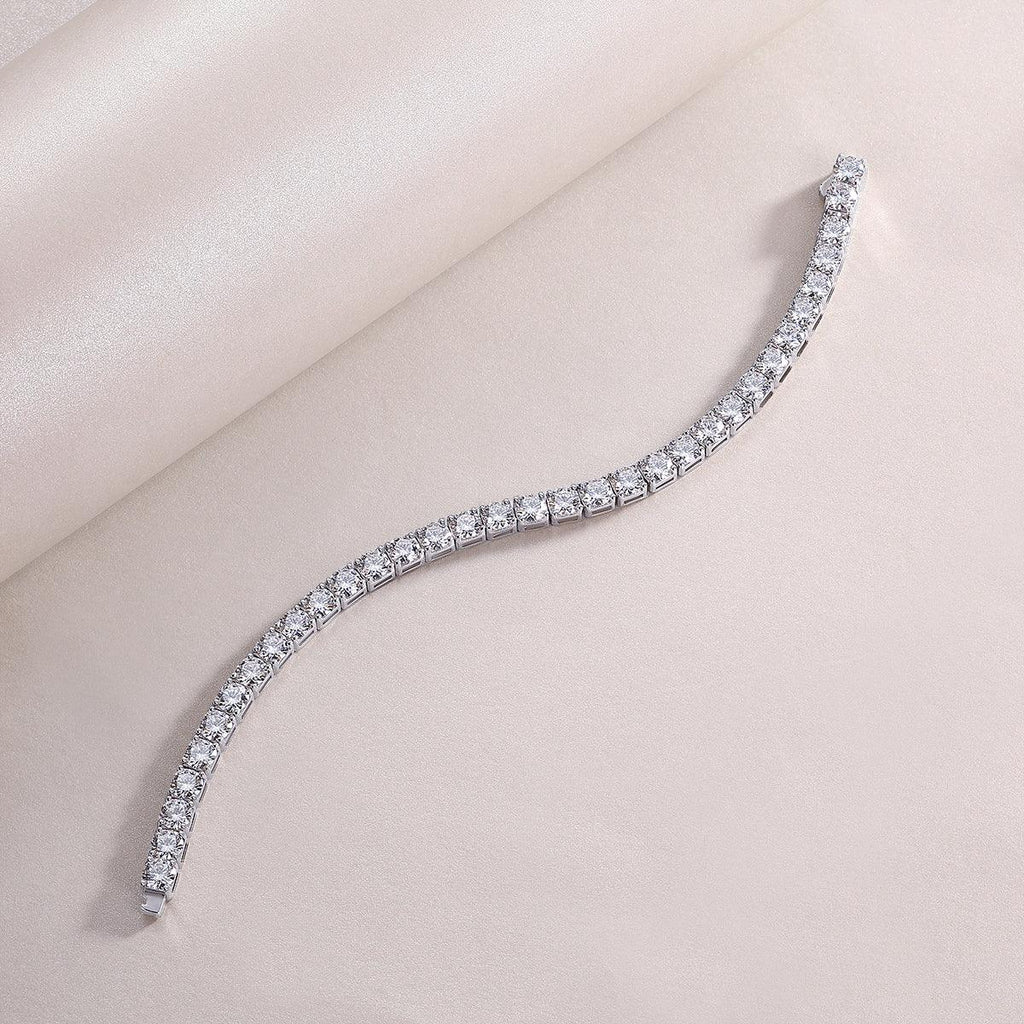 Gravitation Luxury Fashion Mossan Diamond S925 Silver Bracelet - AURIEVAA