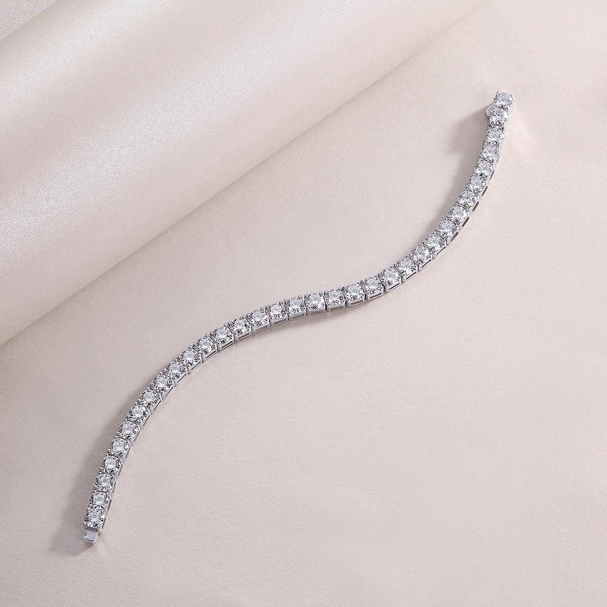 Gravitation Luxury Fashion Mossan Diamond S925 Silver Bracelet - AURIEVAA