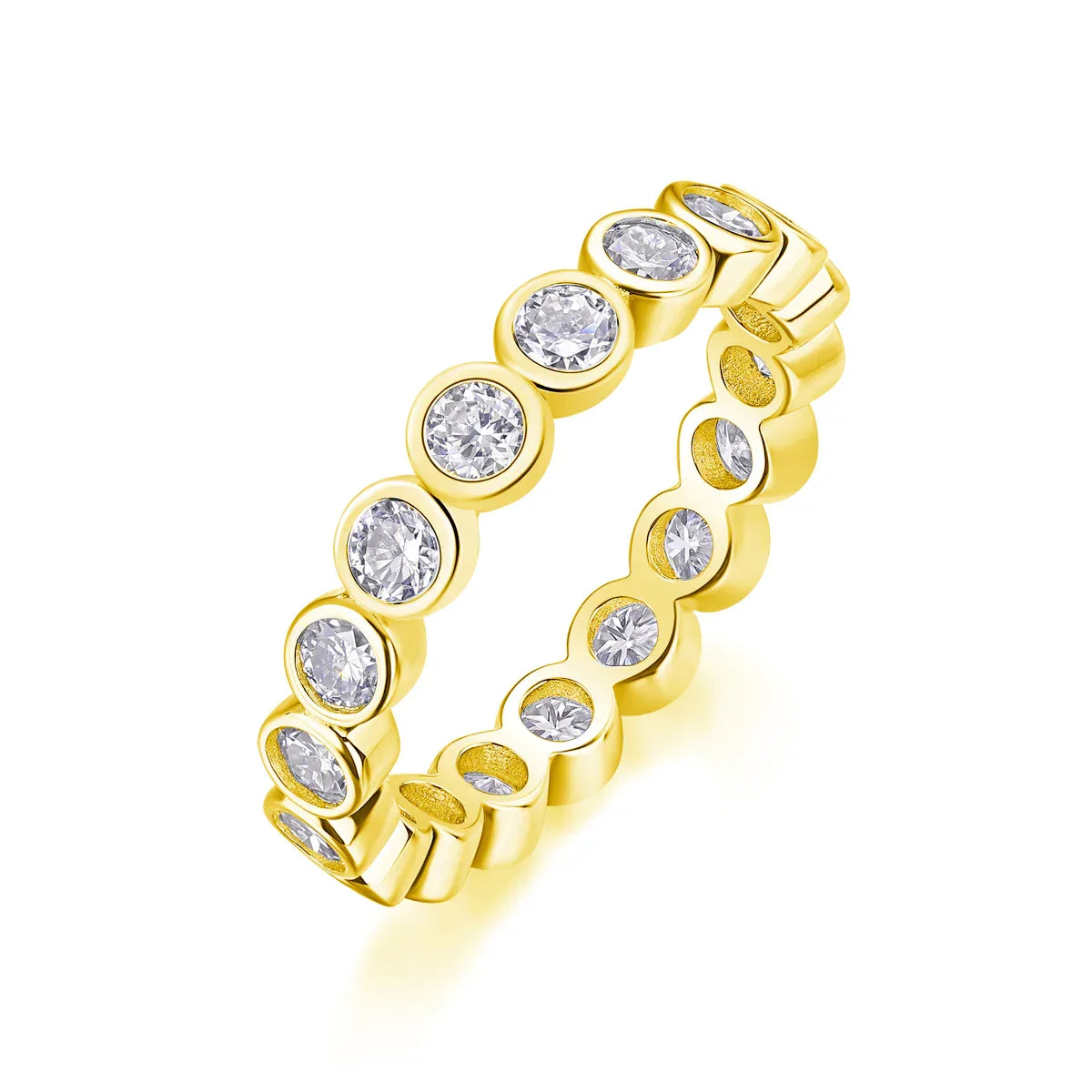 Emerging From The Cocoon - A Wedding Ring Set With Top-quality Moissanite S925 Silver And Platinum-plated Diamond Can Be Tested With A Diamond Pen. The Ring Is In Gold And Rose Gold - AURIEVAA