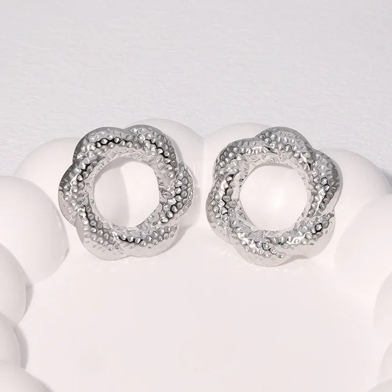 Stainless Steel Studs Earrings Fashion All-match Popular - AURIEVAA