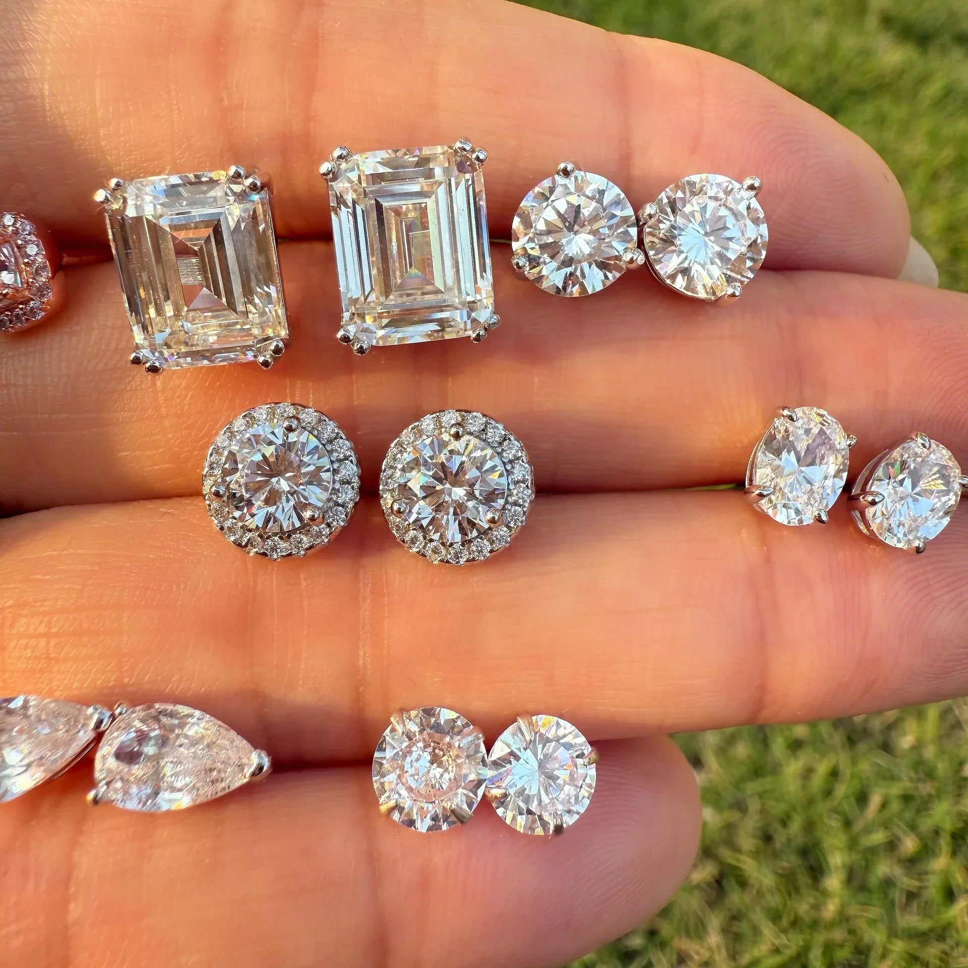 S925 Earrings Sterling Silver High Quality Loving Heart Zircon - AURIEVAA