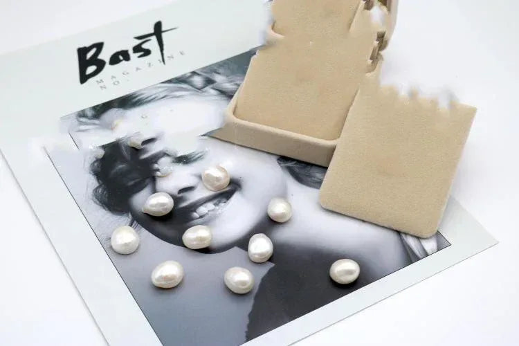 13mm Large Shaped Baroque Pearl Pendant Earring Set - AURIEVAA