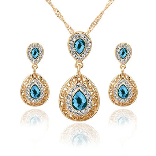 Earrings and Necklace Set Combination - AURIEVAA
