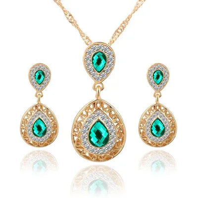 Earrings and Necklace Set Combination - AURIEVAA