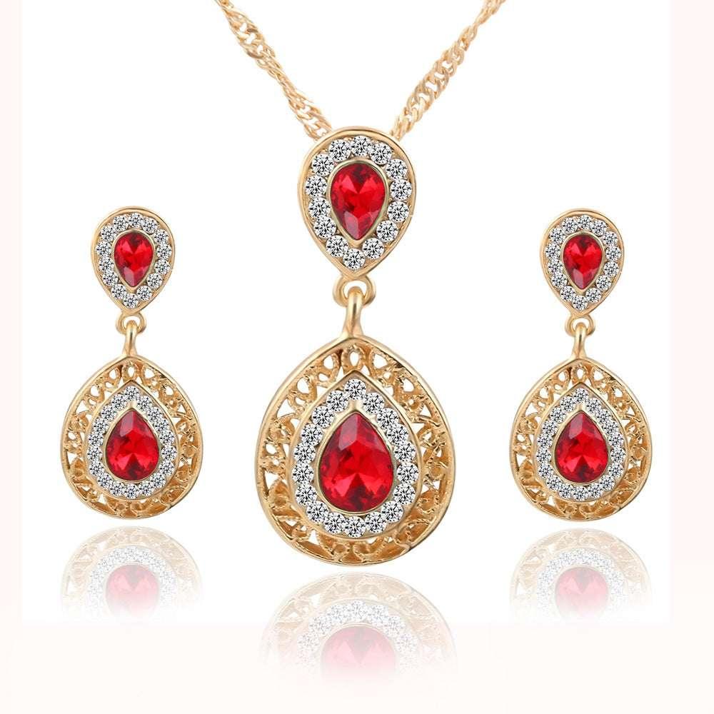 Earrings and Necklace Set Combination - AURIEVAA