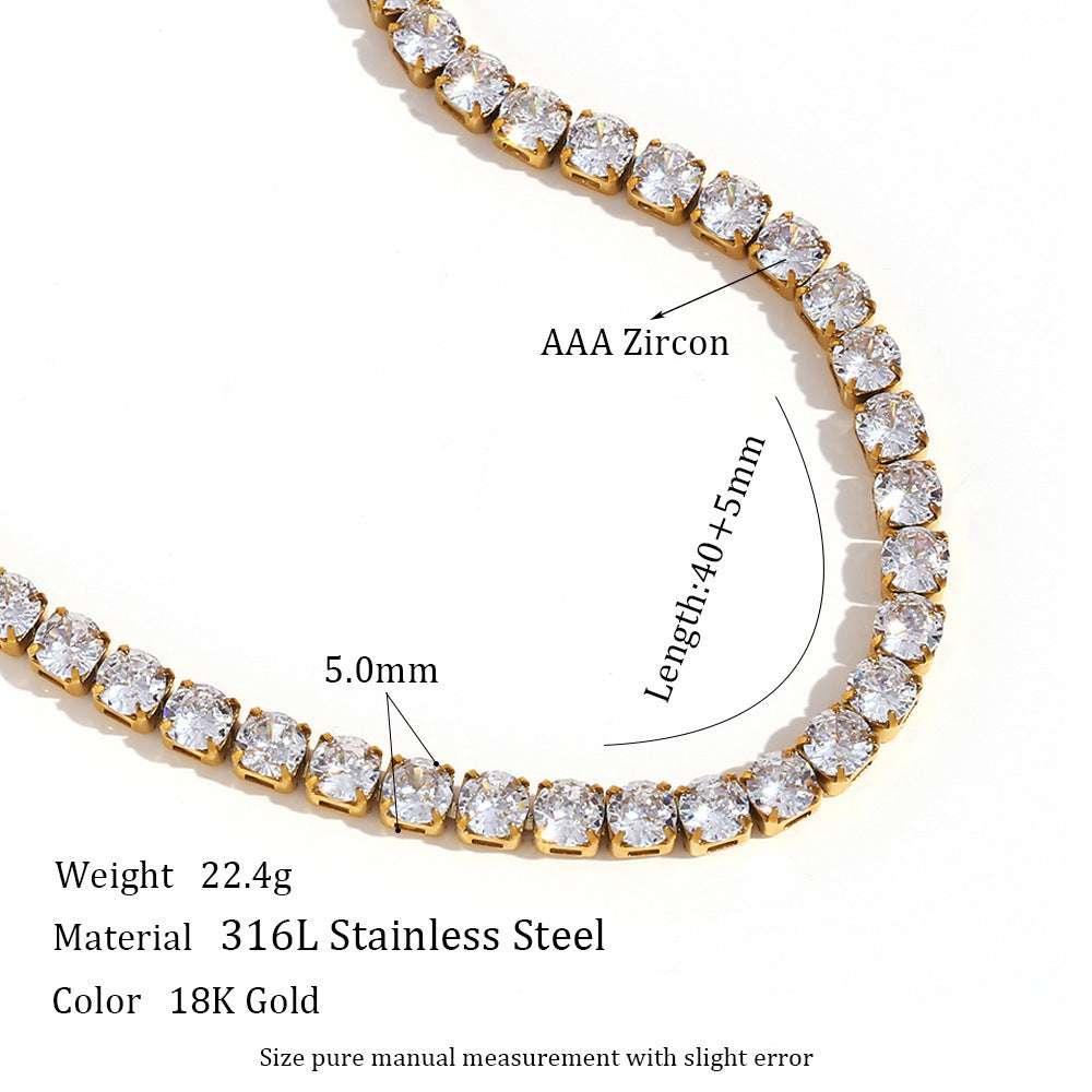 Stainless Steel Fashion Simple Bracelet Necklace Ornament - AURIEVAA