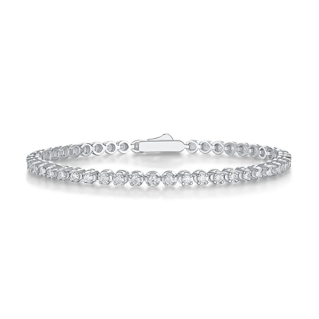 Starlight Luxury Fashion Mosan Diamond S925 Silver Bracelet - AURIEVAA