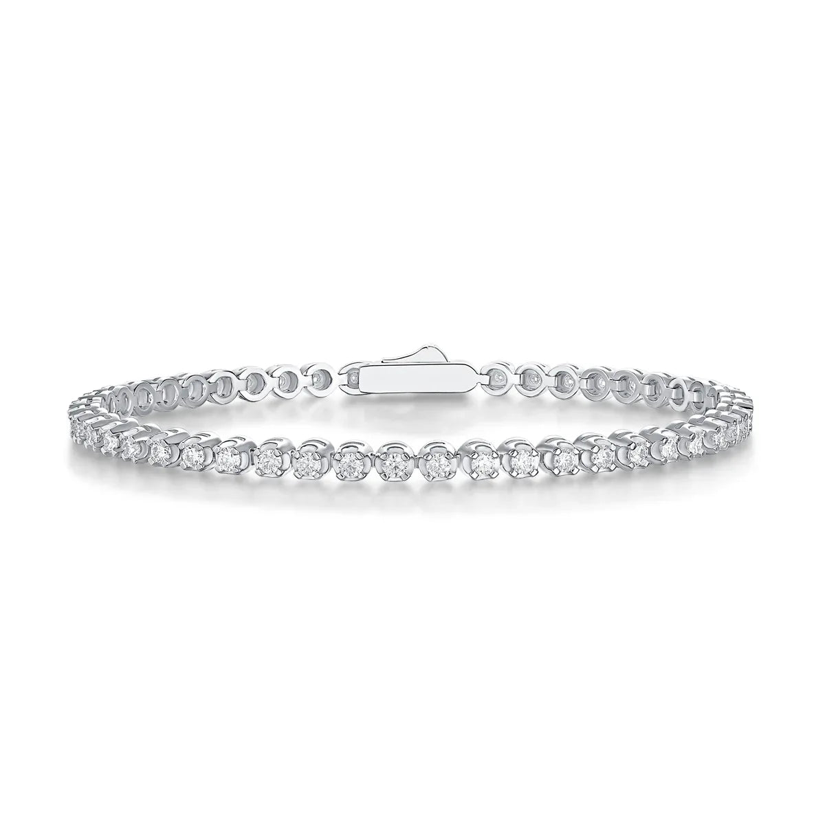 Starlight Luxury Fashion Mosan Diamond S925 Silver Bracelet - AURIEVAA
