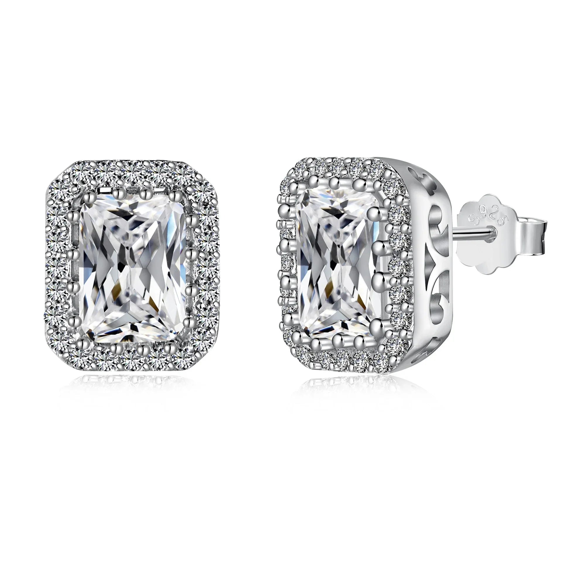S925 Earrings Sterling Silver High Quality Loving Heart Zircon - AURIEVAA