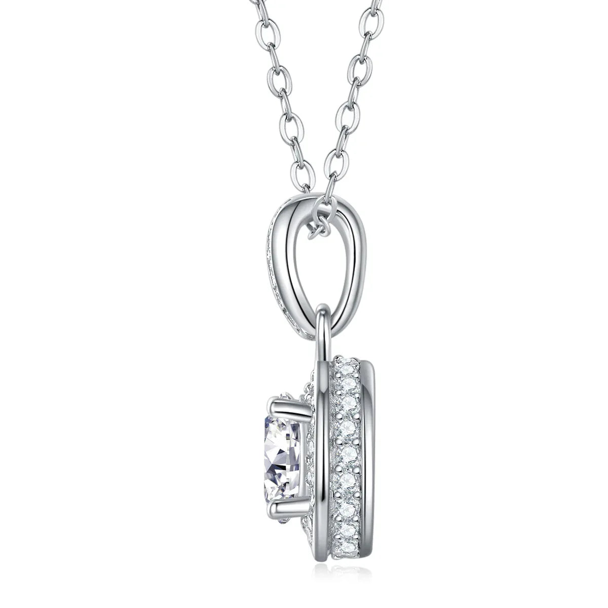 Dark Night Elf - A Fashionable And Luxurious Diamond Jewelry Pendant Set With 1-carat Moissan Diamond S925 Sterling Silver And Platinum Plating - AURIEVAA