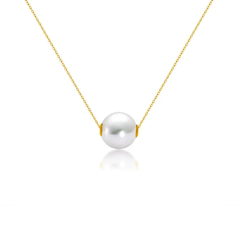Pearl Clavicle Necklace - AURIEVAA