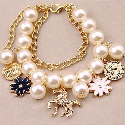 Pearl Flower Bracelet Jewelry - AURIEVAA