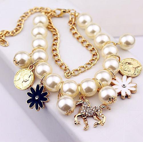 Pearl Flower Bracelet Jewelry - AURIEVAA