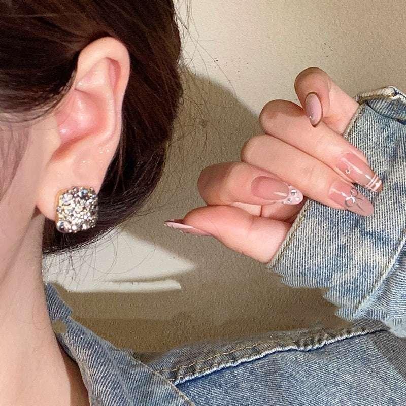 Black Full Diamond Micro Inlaid Zircon Square Suit - AURIEVAA