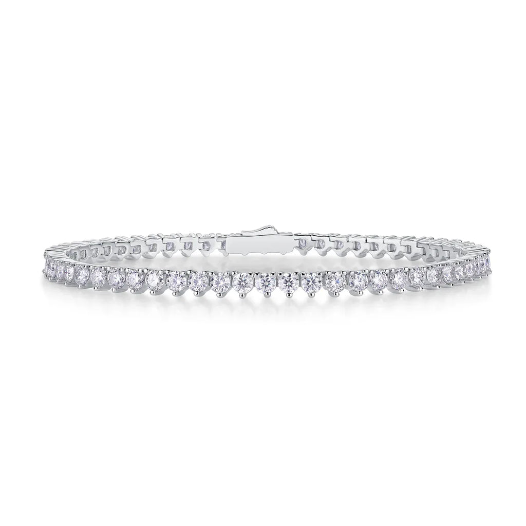 Mark Luxury Fashion Mosan Diamond S925 Silver Bracelet Comparable To Natural Diamonds - AURIEVAA