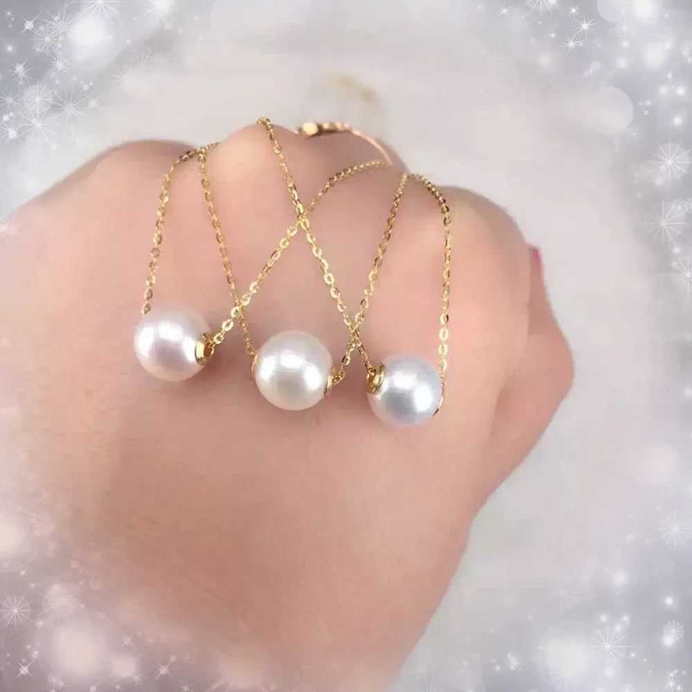 Pearl Clavicle Necklace - AURIEVAA