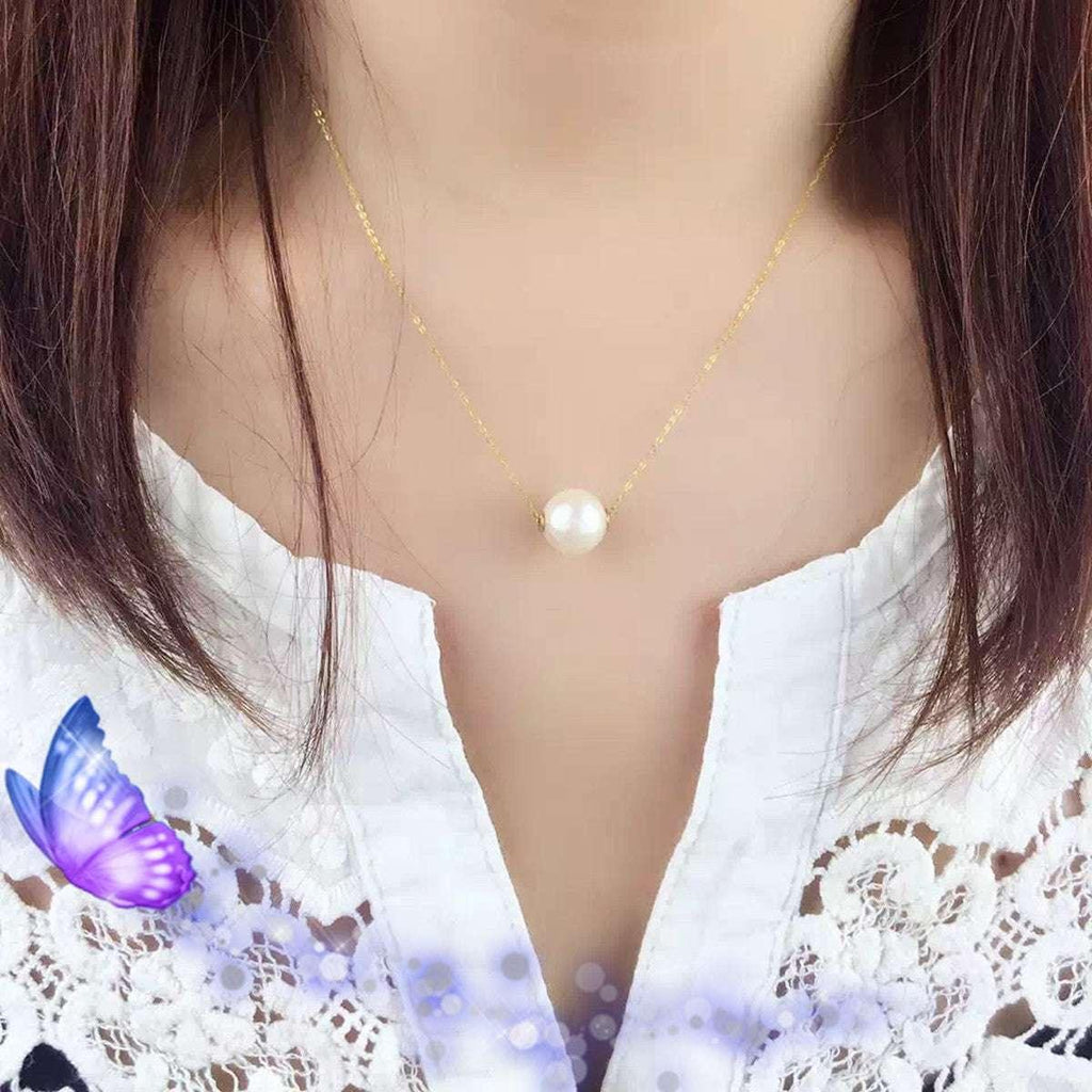 Pearl Clavicle Necklace - AURIEVAA