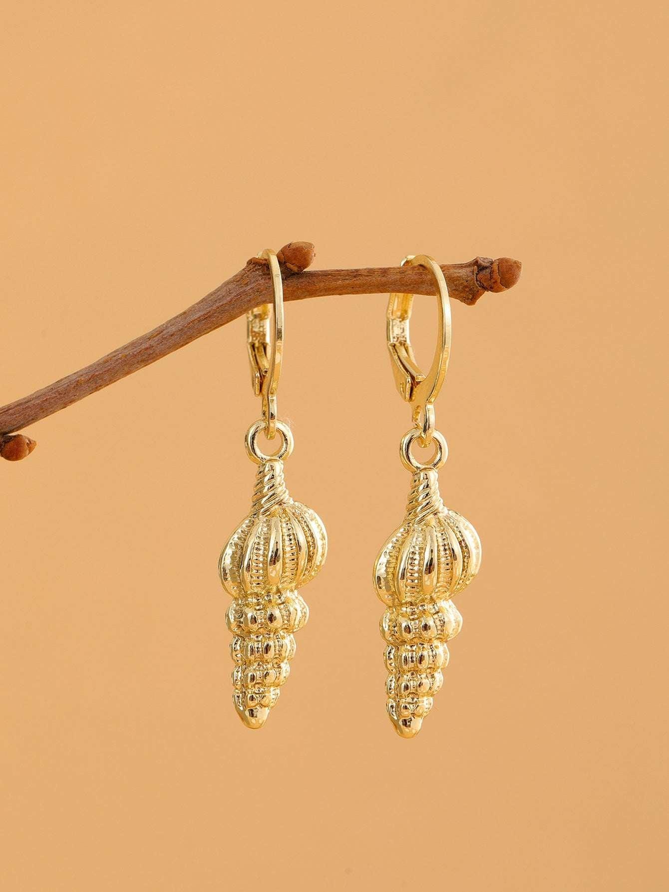 Fashionable And Minimalist Shell Hot Selling Conch Starfish Earrings For Women - AURIEVAA