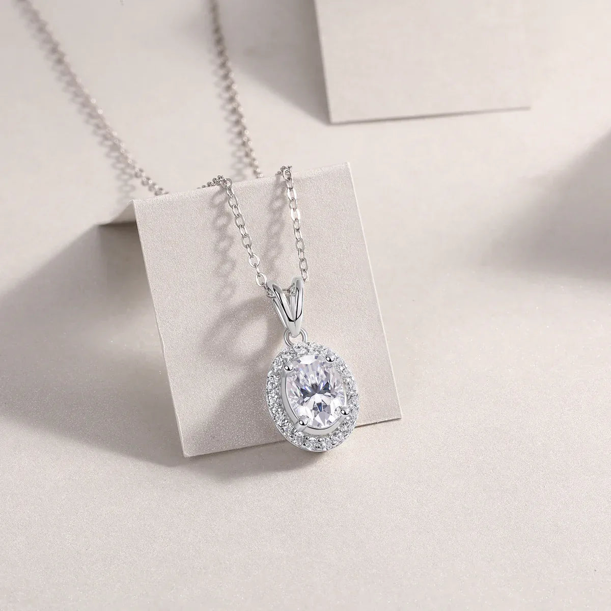 Infinite - A Fashionable And Luxurious Diamond Jewelry Pendant Set With Moissanite S925 Sterling Silver And Platinum Plating - AURIEVAA