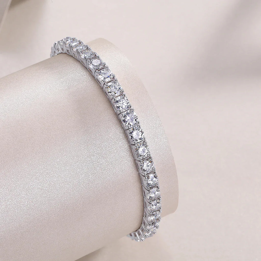 Gravitation Luxury Fashion Mossan Diamond S925 Silver Bracelet - AURIEVAA