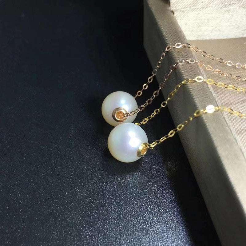 Pearl Clavicle Necklace - AURIEVAA