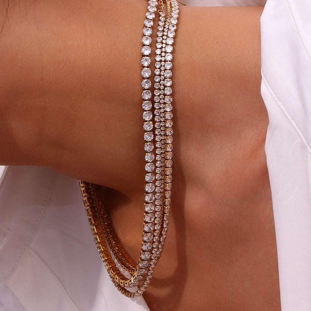 Stainless Steel Fashion Simple Bracelet Necklace Ornament - AURIEVAA