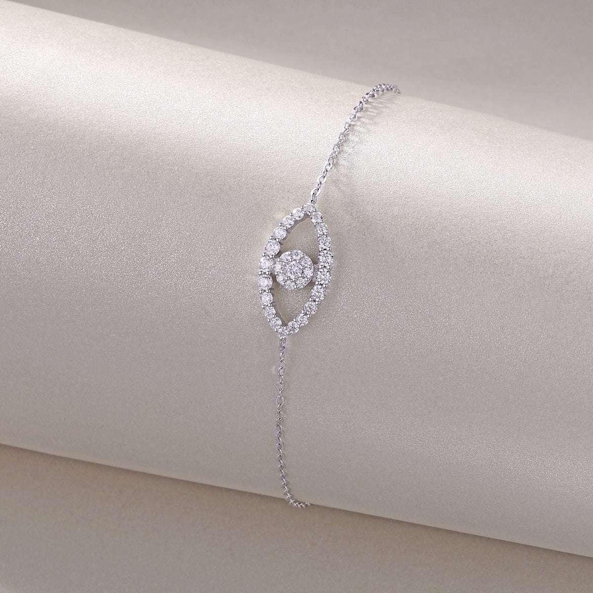 Wishing Elf Luxury Fashion Mosan Diamond S925 Silver Bracelet - AURIEVAA
