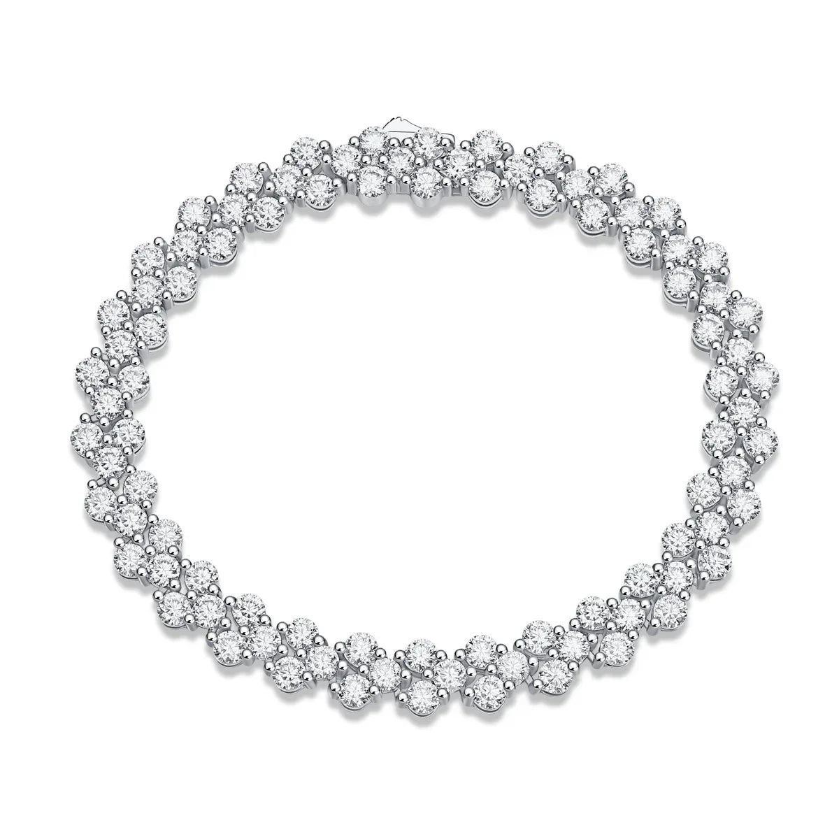 Kanong Luxury Fashion Mossan Diamond S925 Silver Bracelet - AURIEVAA