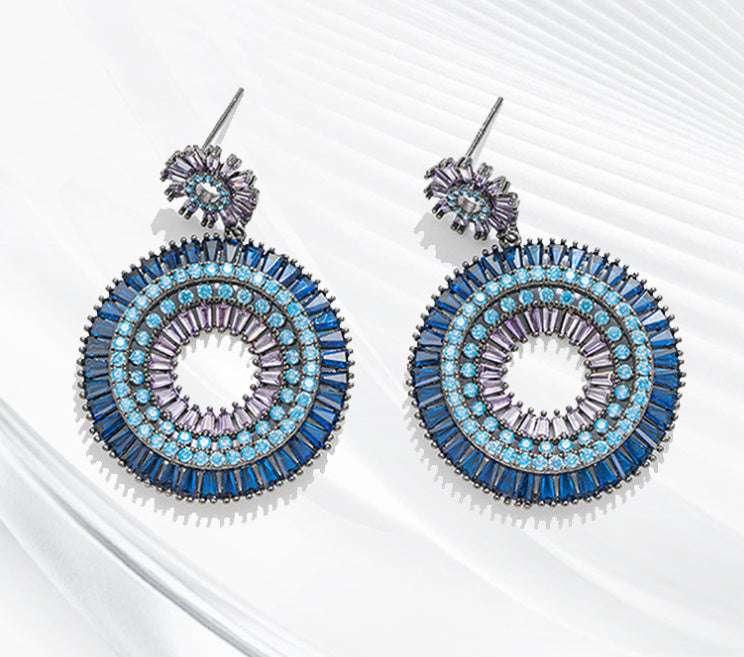 Casual Rainbow Hoop Earrings For Women - AURIEVAA