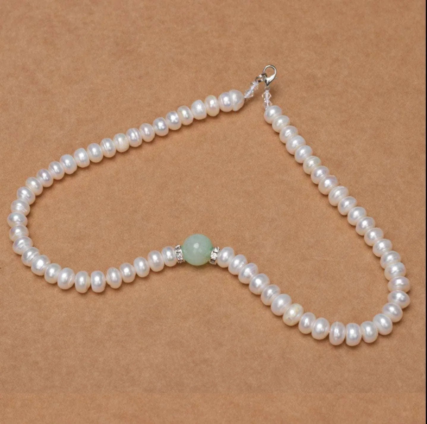 Pearl necklace plump white natural - AURIEVAA