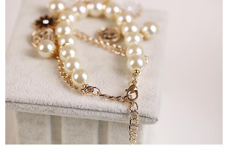 Pearl Flower Bracelet Jewelry - AURIEVAA