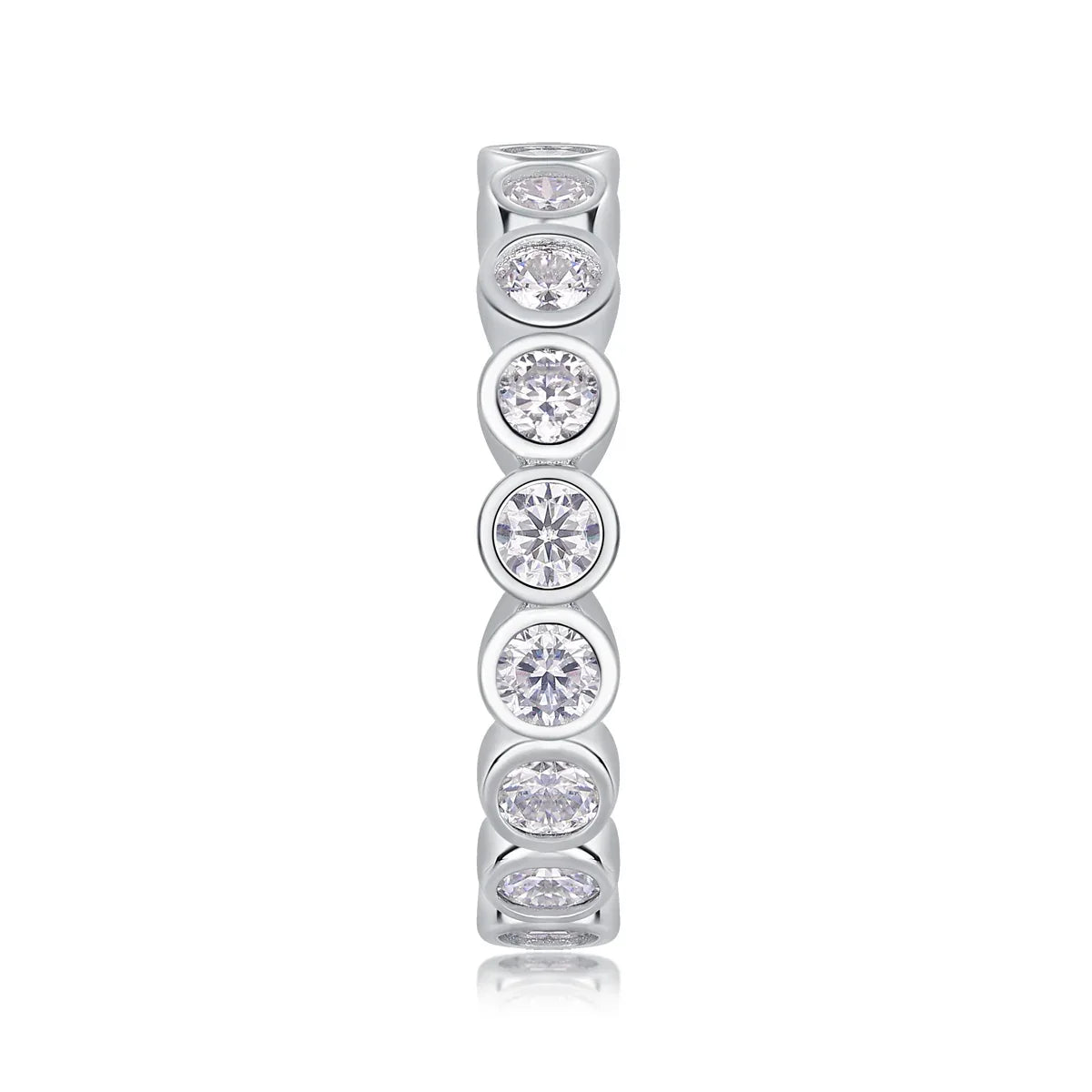 Emerging From The Cocoon - A Wedding Ring Set With Top-quality Moissanite S925 Silver And Platinum-plated Diamond Can Be Tested With A Diamond Pen. The Ring Is In Gold And Rose Gold - AURIEVAA