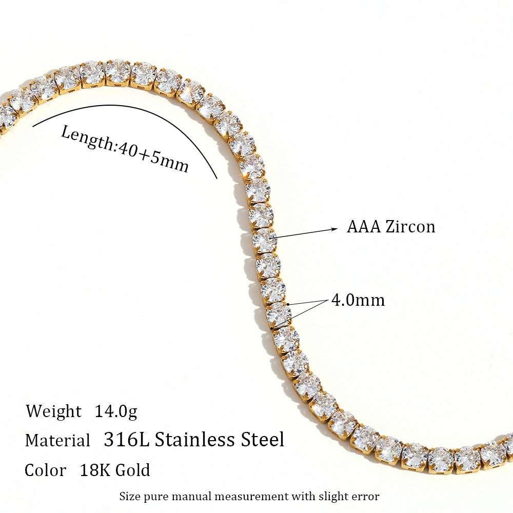 Stainless Steel Fashion Simple Bracelet Necklace Ornament - AURIEVAA