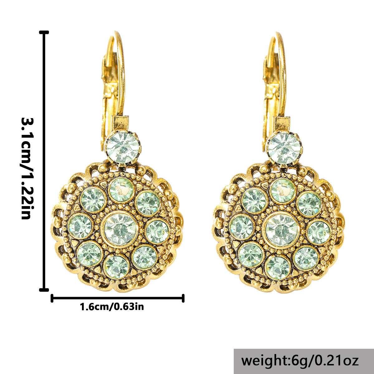 Luxury Gemstone Earrings Fashion Gift For Ladies - AURIEVAA