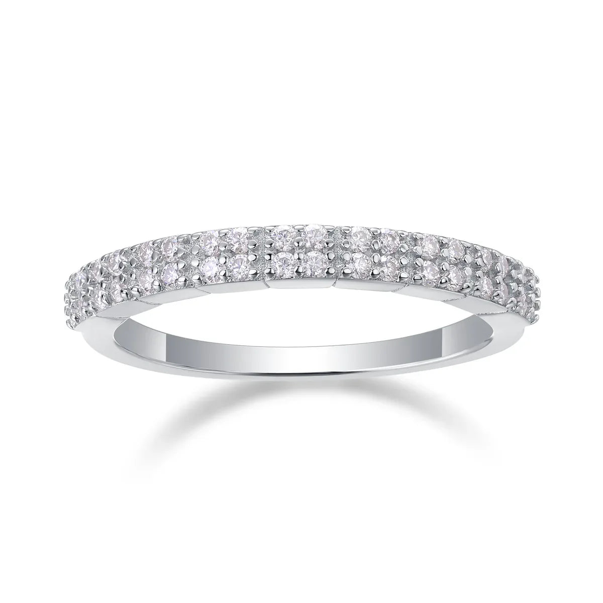 For Love - A Wedding Ring Set With Top-quality Moissanite S925 Silver And Platinum-plated Diamond Can Be Tested With A Diamond Pen. The Ring Is In Gold And Rose Gold - AURIEVAA