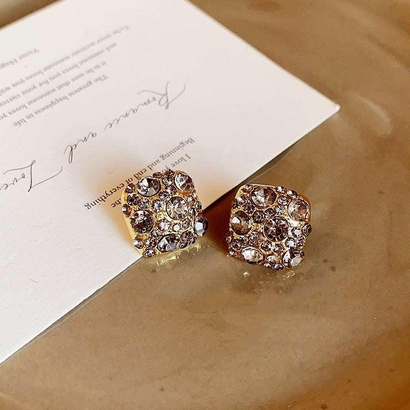 Black Full Diamond Micro Inlaid Zircon Square Suit - AURIEVAA