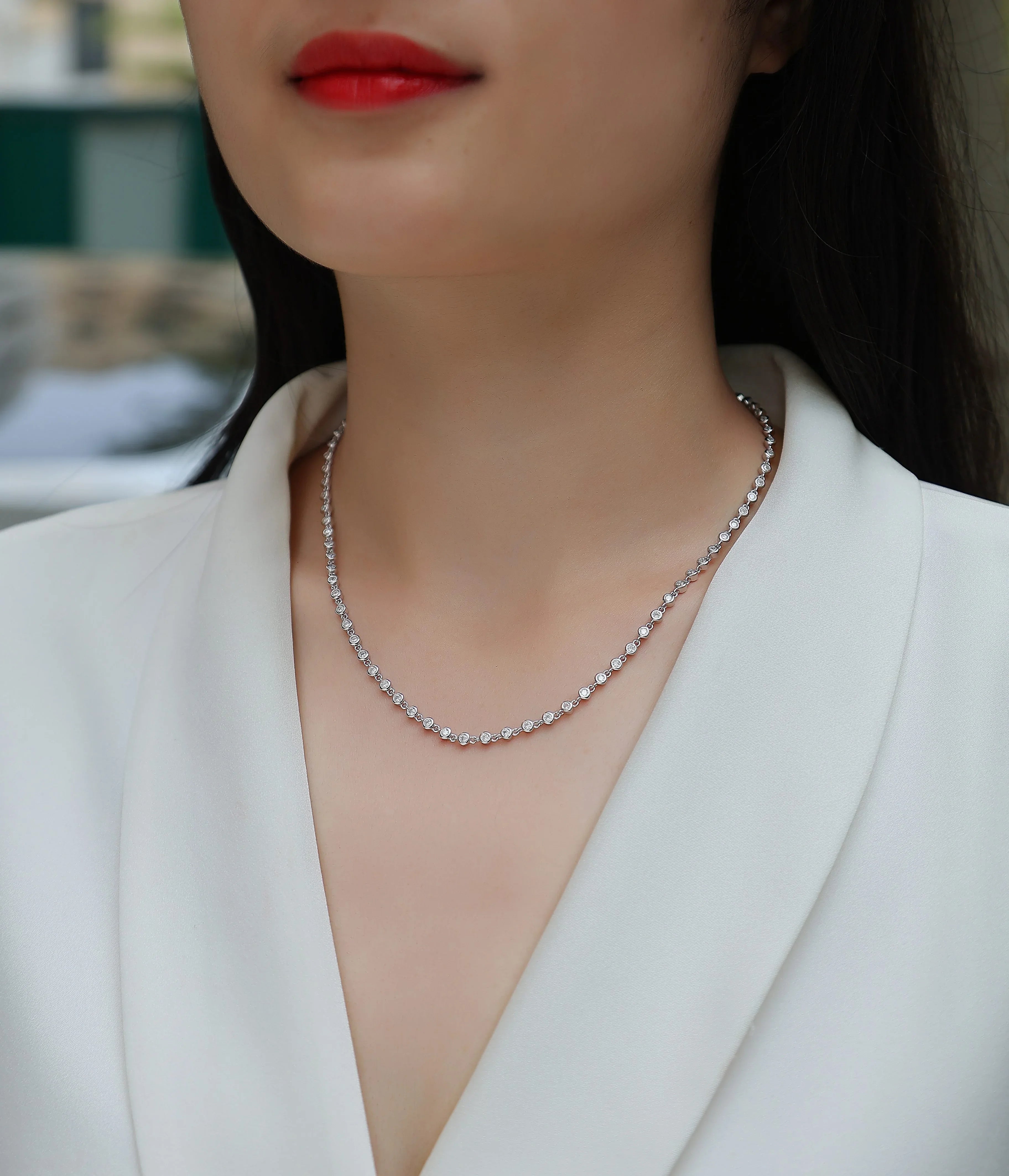 Heart-to-heart - A Fashionable And Luxurious Diamond Jewelry Pendant Set With Moissanite S925 Sterling Silver And Platinum Plating - AURIEVAA