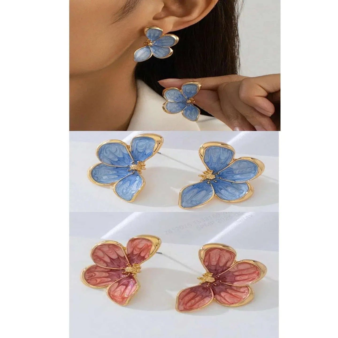 Exquisite Three-dimensional Flower Earrings Fashionable And Luxurious - AURIEVAA
