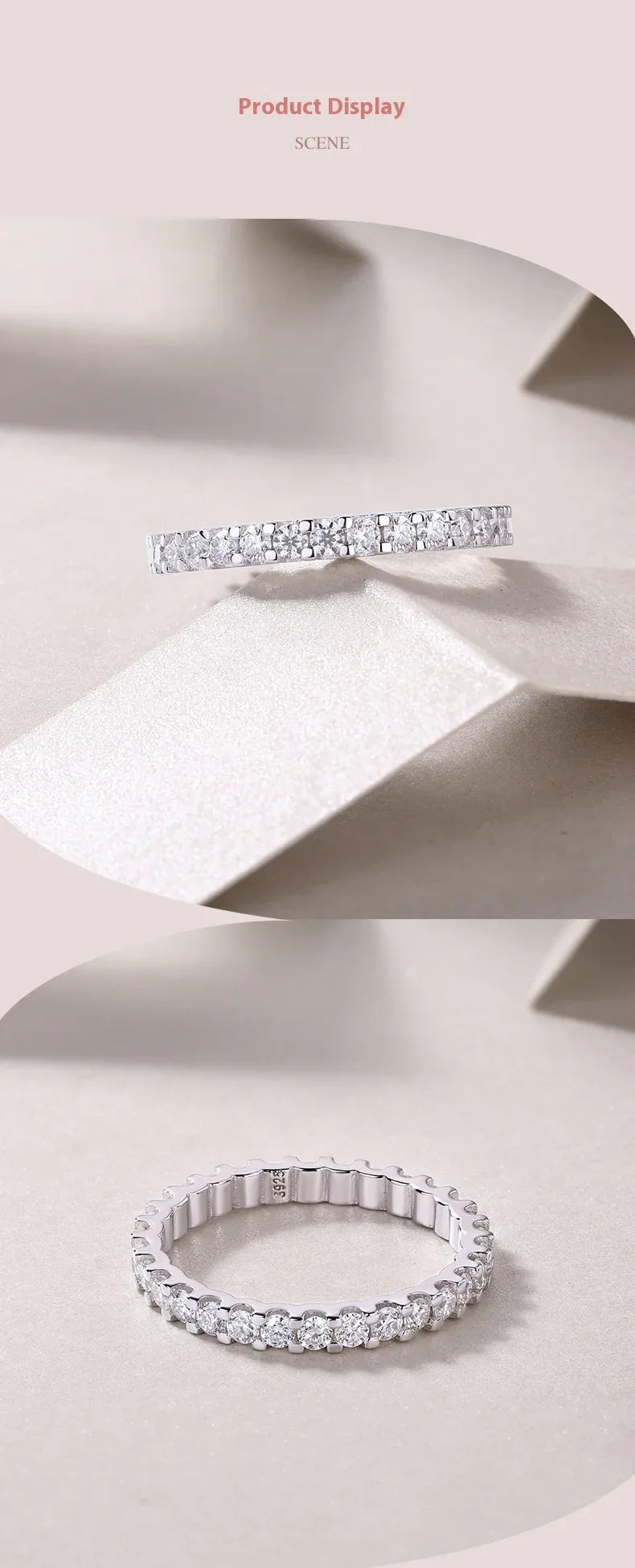 S925 Silver New Moissanite Ring Women - AURIEVAA