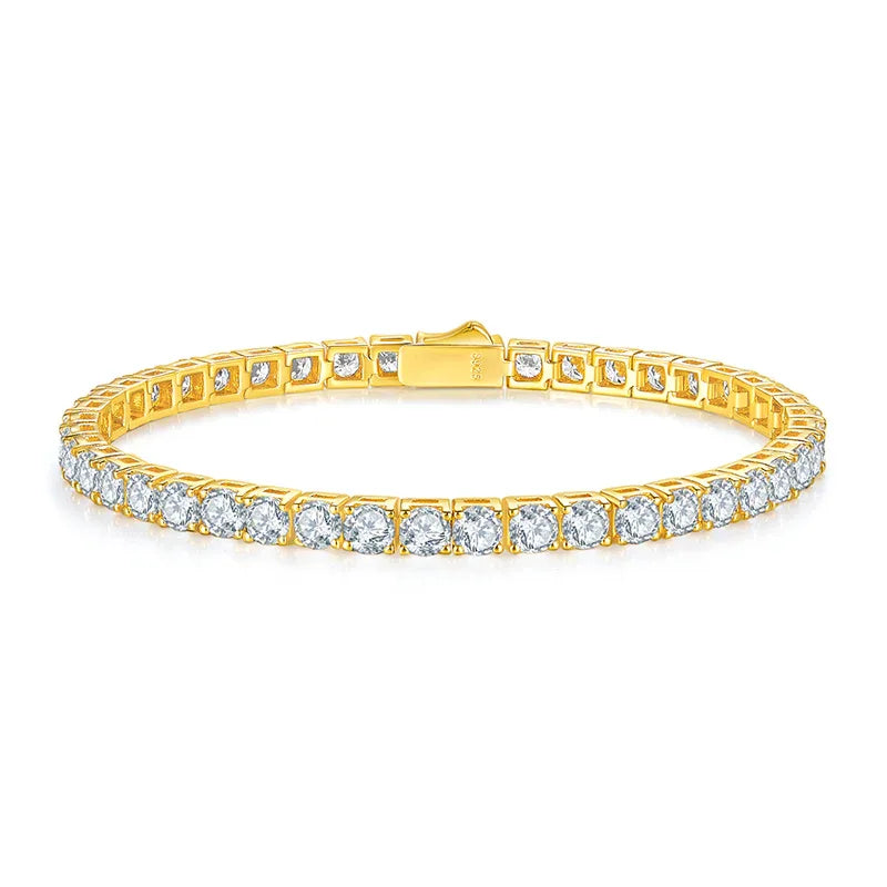 Unique Luxury Fashion Mosan Diamond S925 Silver Bracelet - AURIEVAA