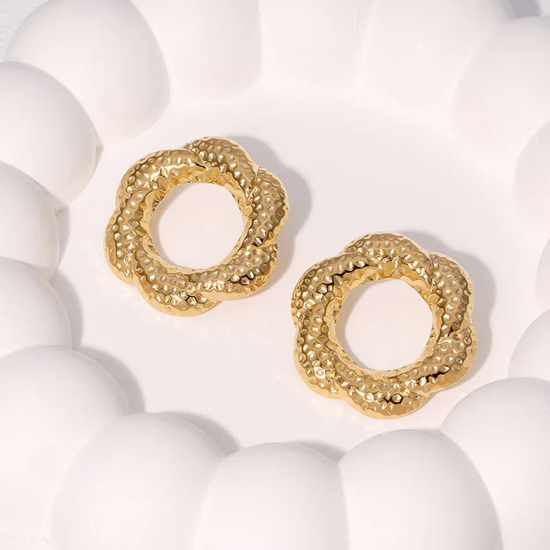 Stainless Steel Studs Earrings Fashion All-match Popular - AURIEVAA