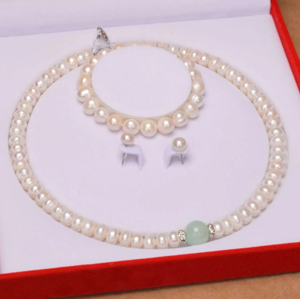 Pearl necklace plump white natural - AURIEVAA