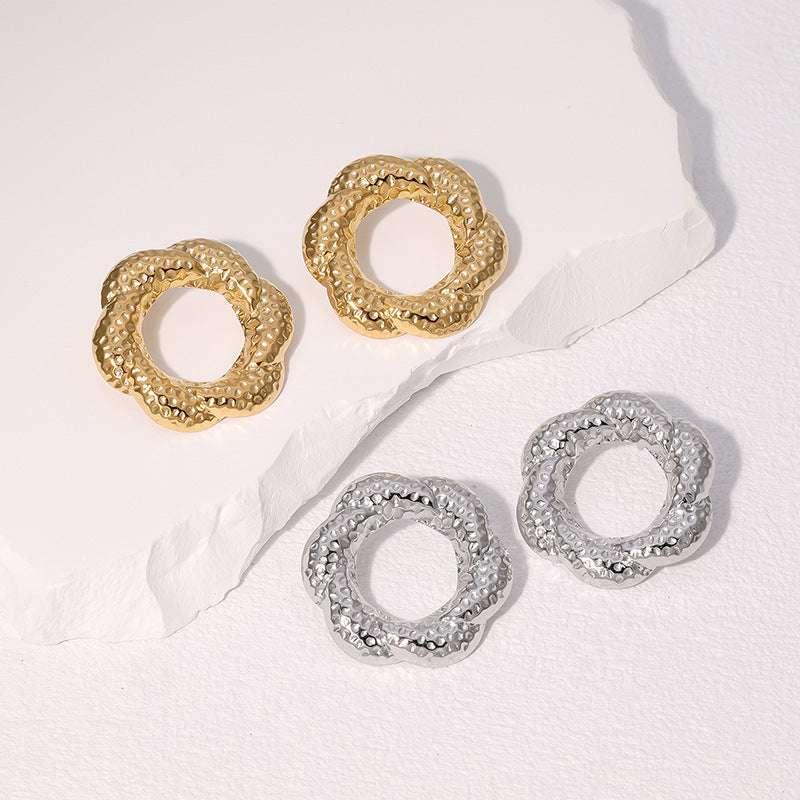 Stainless Steel Studs Earrings Fashion All-match Popular - AURIEVAA