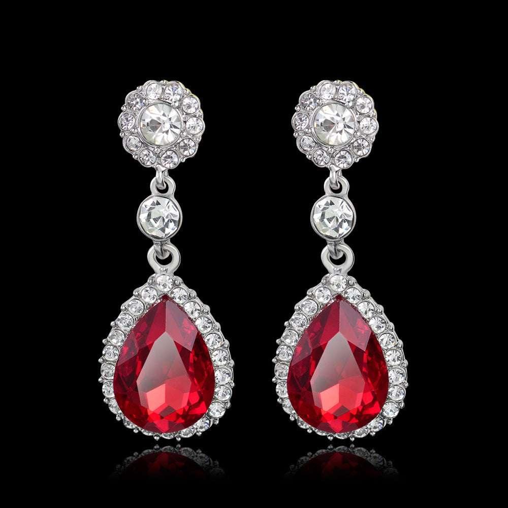 Fashion Elegant Crystal Drop Exquisite Earrings - AURIEVAA